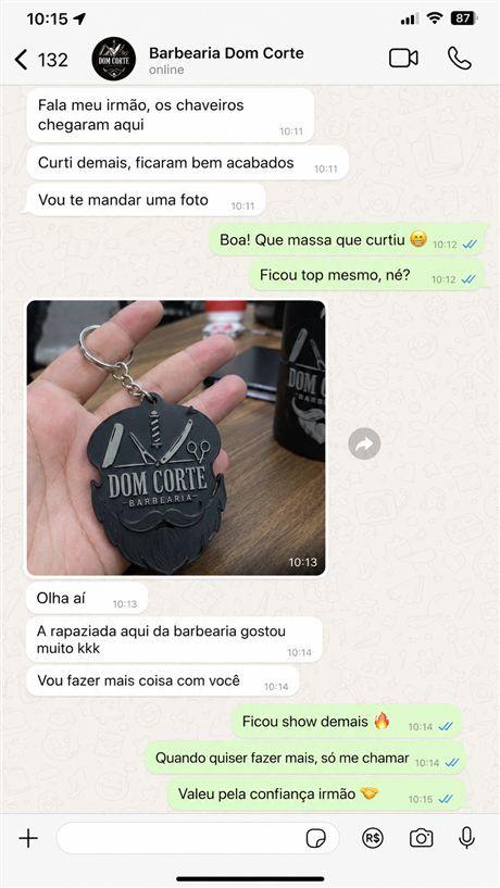 Conversa com cliente no WhatsApp